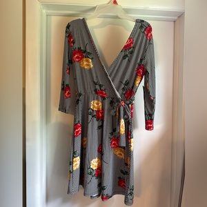 No Boundaries floral dress, never worn